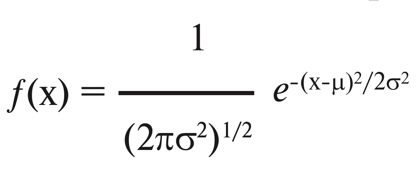 уравнение нормального распределения
